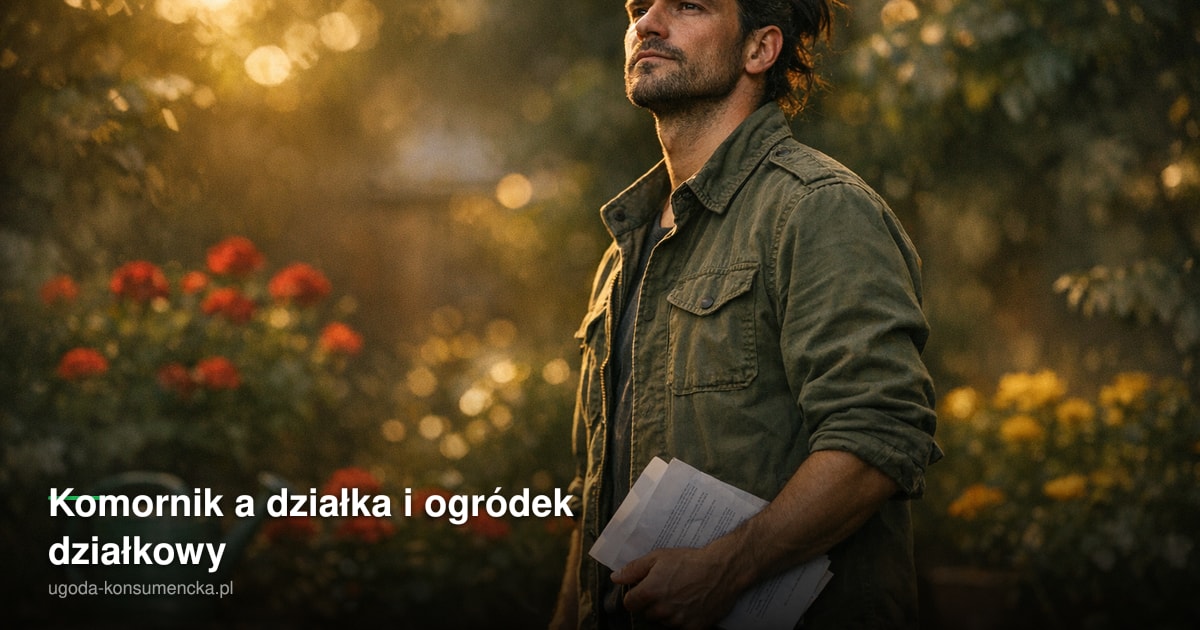 Komornik a działka i ogródek działkowy