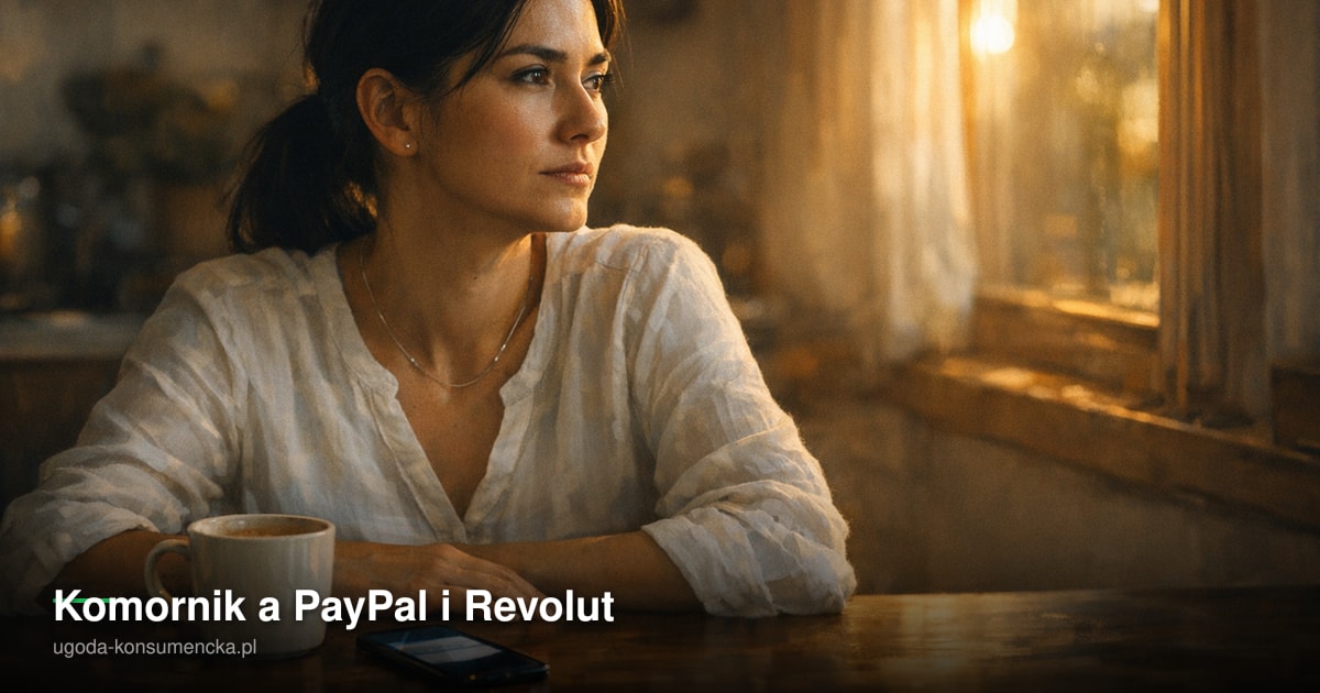 Komornik a PayPal i Revolut