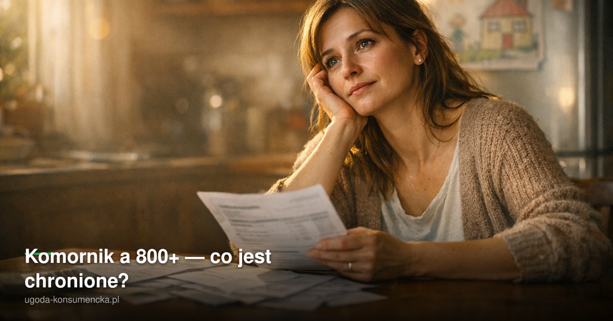 Komornik a 800+ — co jest chronione?