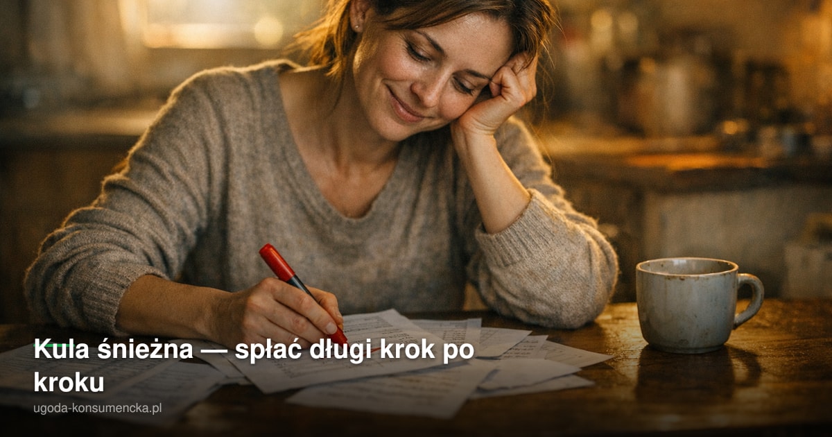 Kula śnieżna — spłać długi krok po kroku