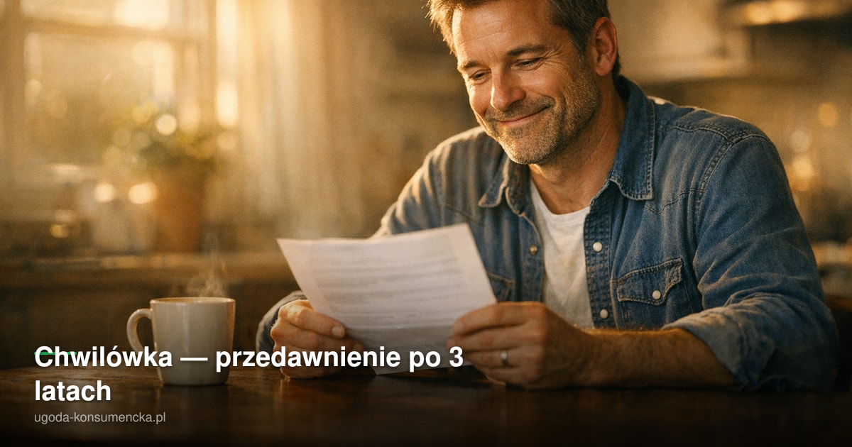 Chwilówka — przedawnienie po 3 latach