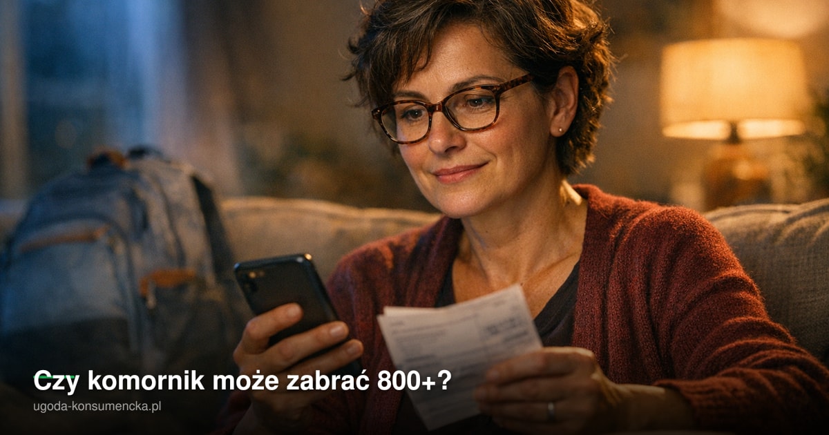 Czy komornik może zabrać 800+?
