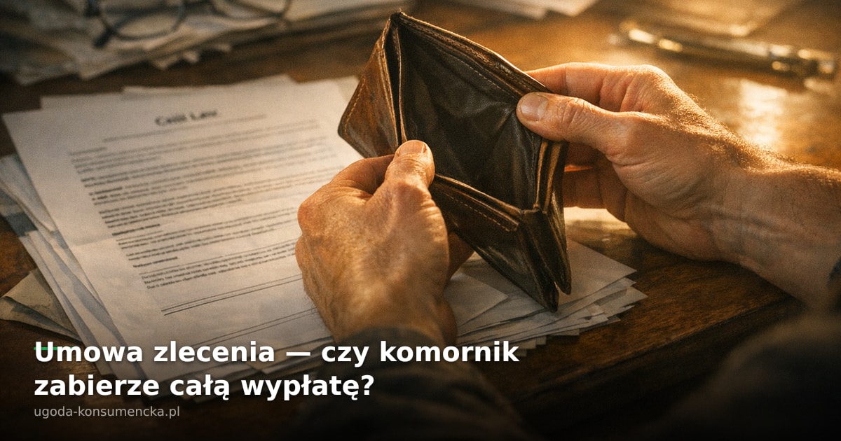 Umowa Zlecenia a Komornik — Stracisz Całą Wypłatę?