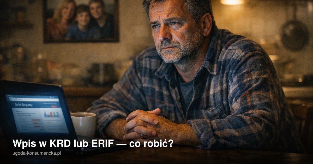 Wpis w KRD lub ERIF — co robić?