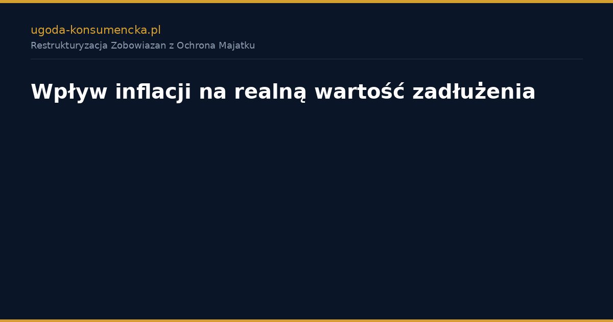 Wpływ inflacji na realną wartość zadłużenia