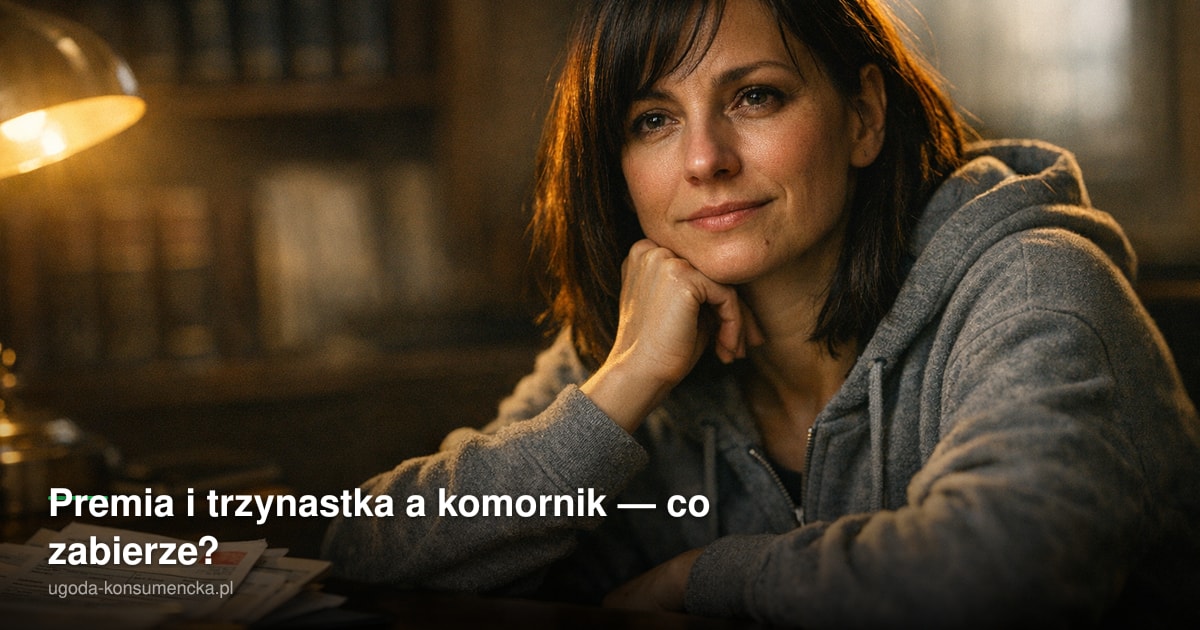 Premia i trzynastka a komornik — co zabierze?